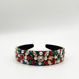 Embellished Crystal Headband In Multi