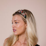 Embellished Crystal Headband In Multi