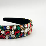 Embellished Crystal Headband In Multi