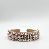 Embellished Crystal Headband In Pink