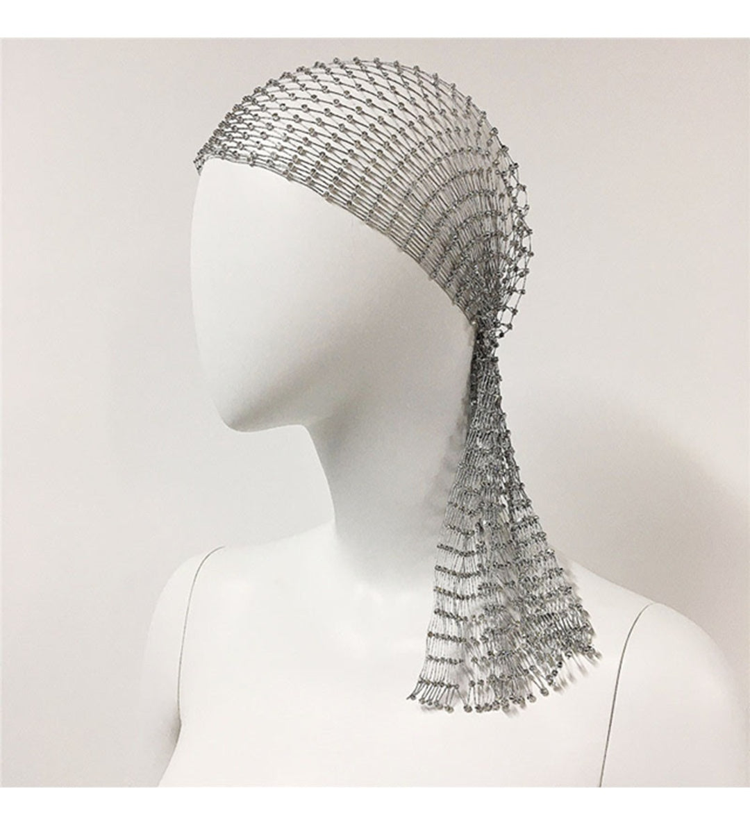 Vintage Rhinestone Net Headwear