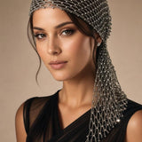 Vintage Rhinestone Net Headwear