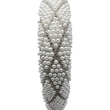 Lattice Style Crystal Gems and Pearl Headband