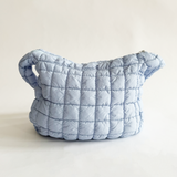 Quilted Holdall Bag In Baby Blue