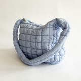 Quilted Holdall Bag In Baby Blue