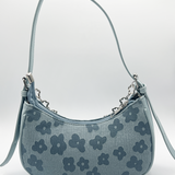 Floral Print Miniture Shoulder Bag With Chain