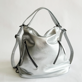 Silver 2-in-1 Shoulder bag And Backpack