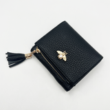 Black Purse with Bee Emblem