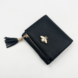 Bee Embellishment Purse in Black - svnx