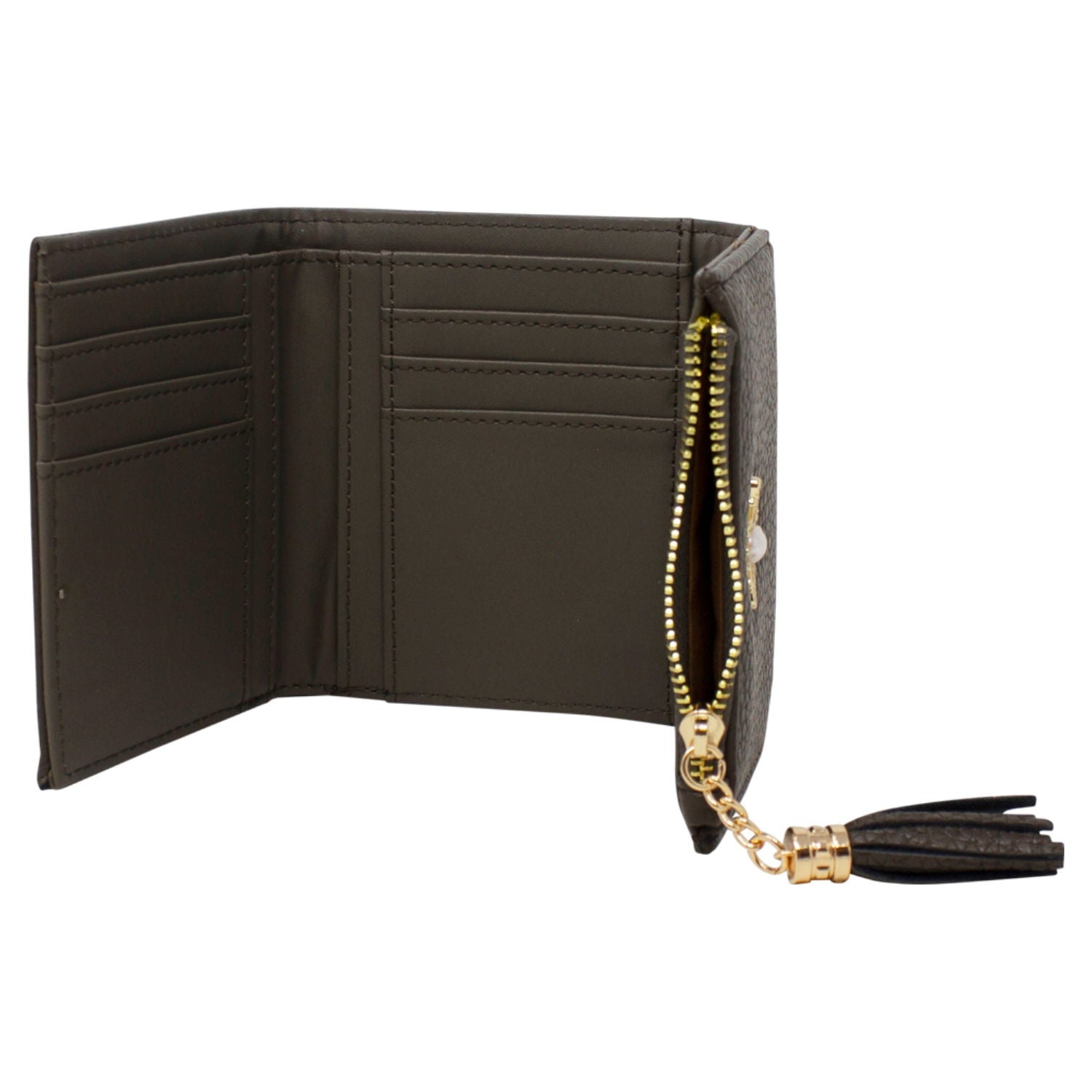 Bee Embellishment Purse in Dark Grey - svnx