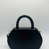 Hard Grab Bag in Black with Gold Hardware