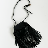 Cross Body PU Leather Tassel bag