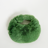 Faux Fur Soft Grab bag in Green