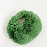 Faux Fur Soft Grab bag in Green