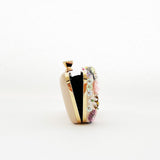 Floral Applique Clutch Bag in Cream - svnx