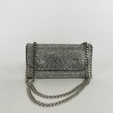 Full Silver Rhinestone Shoulder Bag