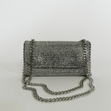 Full Silver Rhinestone Shoulder Bag