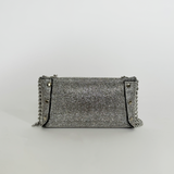 Full Silver Rhinestone Shoulder Bag