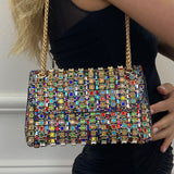 Multicolour Embellished Shoulder Bag