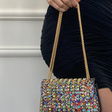 Multicolour Embellished Shoulder Bag