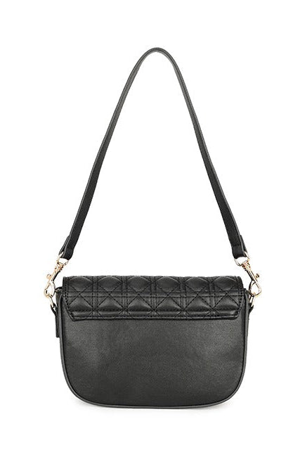 Quilted Crossbody Bag in Black - svnx