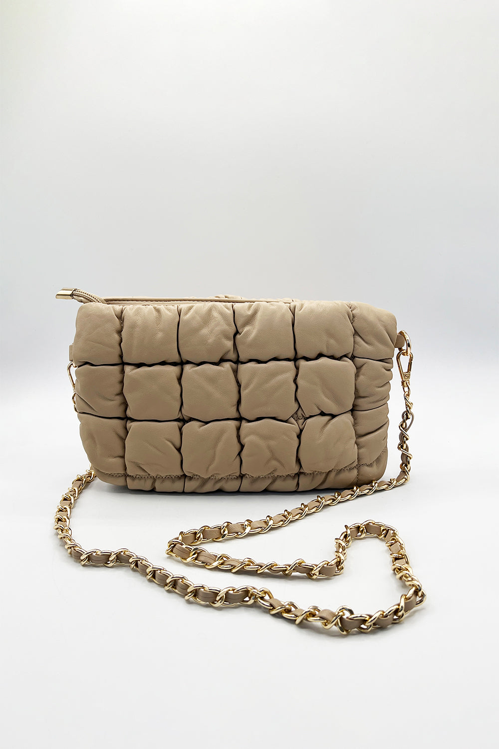 Soft Faux Leather Quilted Bag - svnx