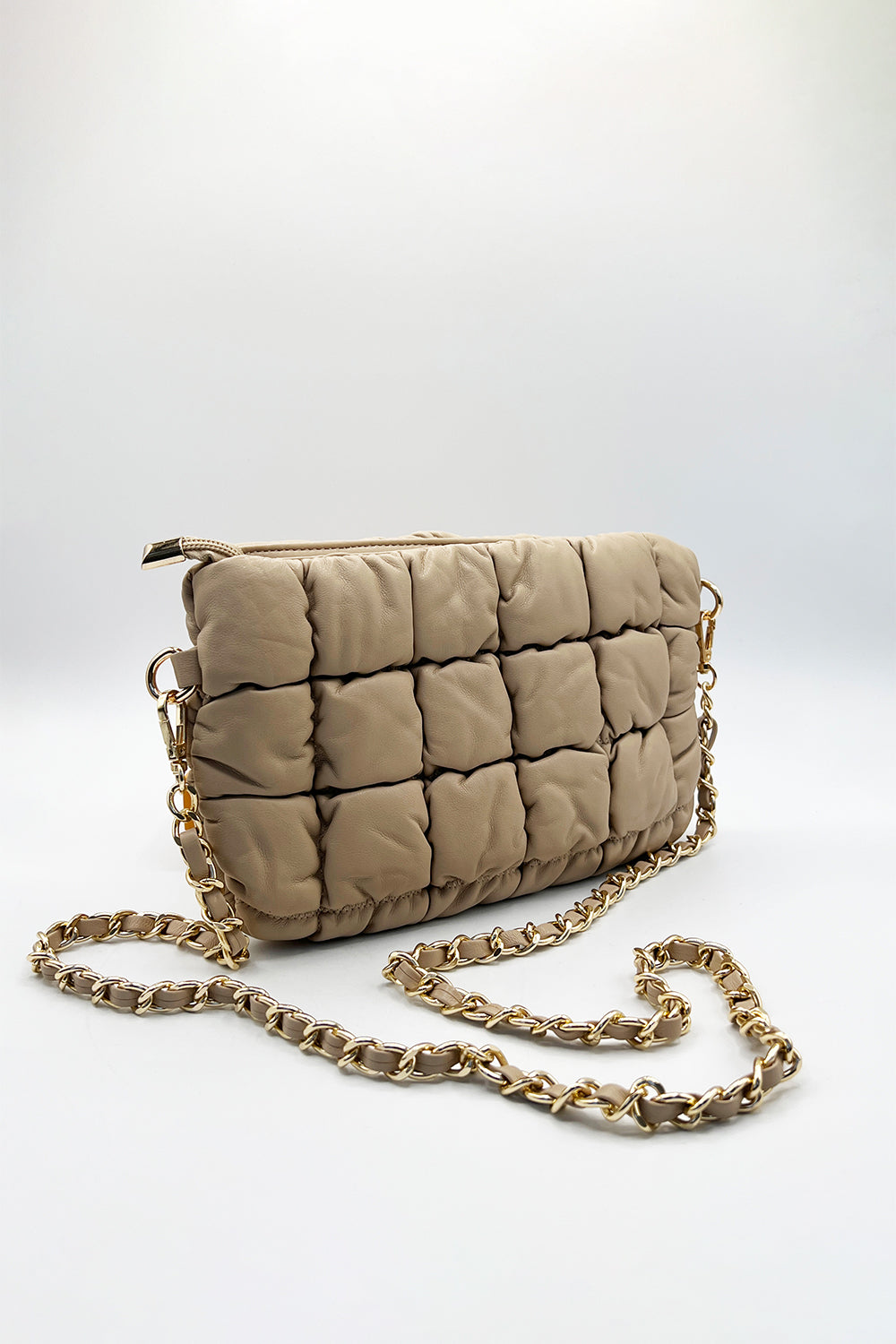 Soft Faux Leather Quilted Bag - svnx