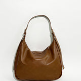 Faux Leather Hobo Bag