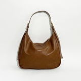 Faux Leather Hobo Bag