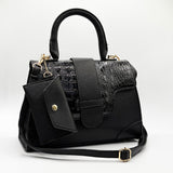 Patent Croc Top Handle Bag