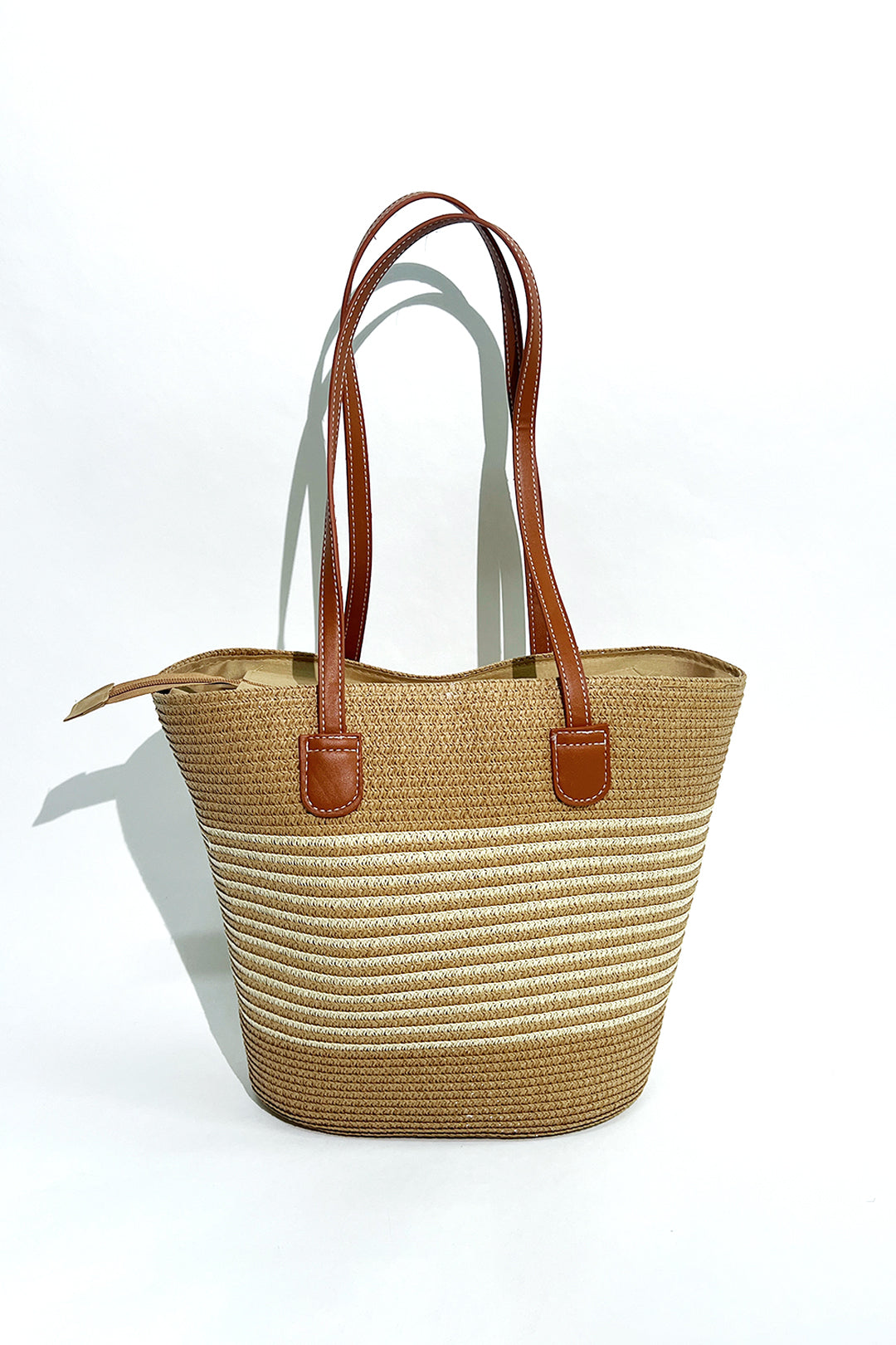 Large Two Tone Beach Tote Bag - svnx