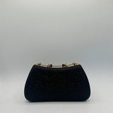Black Shimmer Clutch Bag