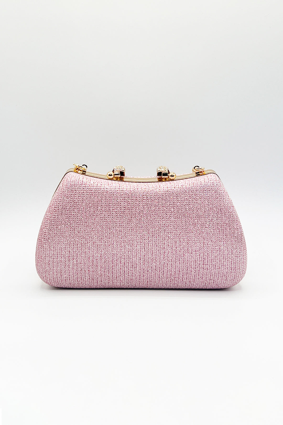 Pink Shimmer Clutch Bag - svnx