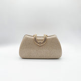 Gold Shimmer Clutch Bag