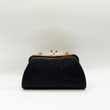 Glitter Metallic Fibre Clutch Bag