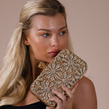Daisy Embellished Clutch Bag