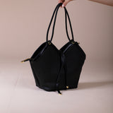 Briaded Tote Bag In Black