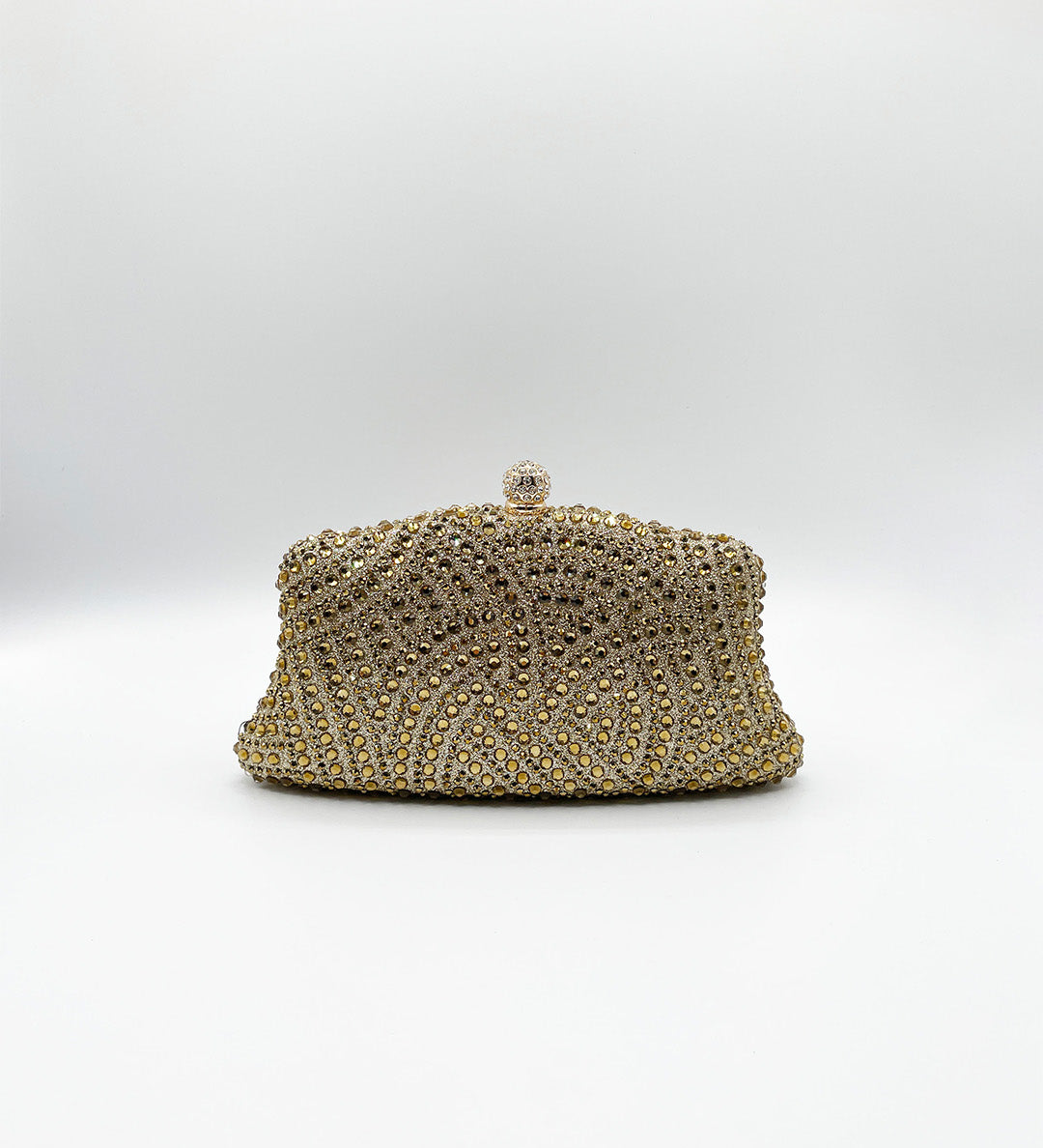 Embellished Clutch Bag In Gold