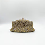 Embellished Clutch Bag In Gold