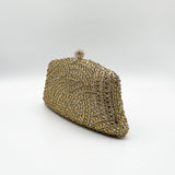 Embellished Clutch Bag In Gold