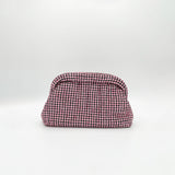 Crystal Pouch Clutch Bag In Pink
