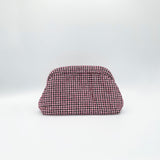 Crystal Pouch Clutch Bag In Pink