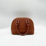 Faux Leather Mini Crossbody Bag In Brown