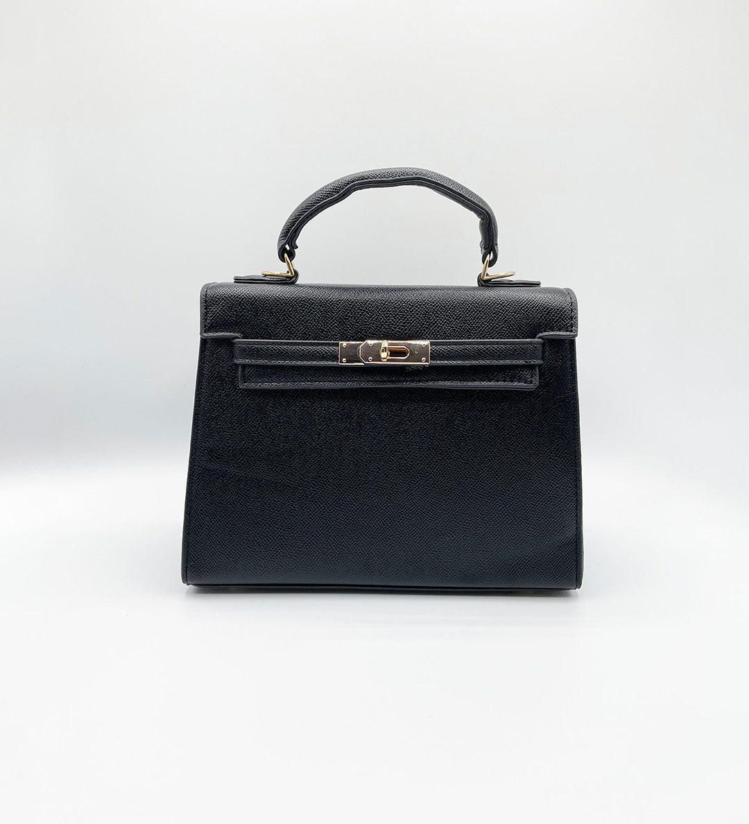 Top Handle Satchel Tote Bag in Black