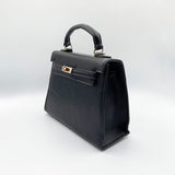 Top Handle Satchel Tote Bag in Black