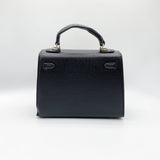 Top Handle Satchel Tote Bag in Black