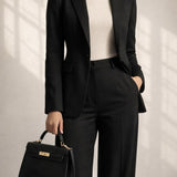 Top Handle Satchel Tote Bag in Black