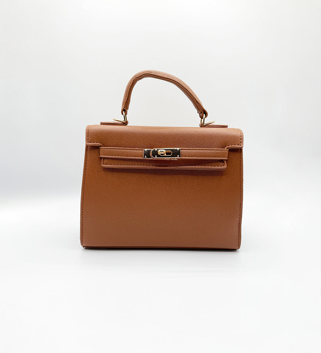 Top Handle Satchel Tote Bag in Brown