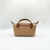 Crossbody Bag with Handle in Beige