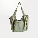 Double Pockets Crossbody Bag in Green